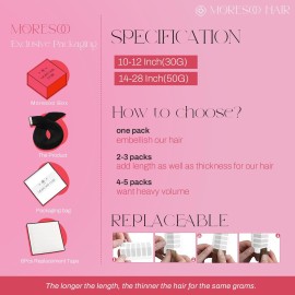 Moresoo Tape in Hair Extensions Human Hair Highlighted Blonde Hair Extensions Real Human Hair Tape in Seamless Extensions Human Hair Remy Straight Tape in Thick Hair 14 Inch P6/60 20pcs 50g