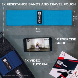 Elvire Fabric Resistance Bands for Working Out, Exercise Set of 3, Booty Band for Women, Workout Loops for Legs, Glutes, Squats Elvire Fabric Resistance Bands for Working Out, Exercise Set of 3, Booty Band for Women, Workout Loops for Legs, Glutes, Squats