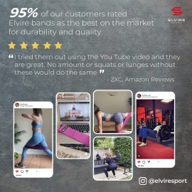 Elvire Fabric Resistance Bands for Working Out, Exercise Set of 3, Booty Band for Women, Workout Loops for Legs, Glutes, Squats Elvire Fabric Resistance Bands for Working Out, Exercise Set of 3, Booty Band for Women, Workout Loops for Legs, Glutes, Squats