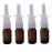4PCS 10ML Empty Refillable Amber Glass Nasal Spray Bottle Pump Sprayers Container for Nasal Irrigation Spray Saline Water Applications