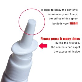 4PCS 10ML Empty Refillable Amber Glass Nasal Spray Bottle Pump Sprayers Container for Nasal Irrigation Spray Saline Water Applications