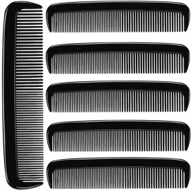 LUXXII (6 Pack) 5 Pocket Hair Comb Beard & Mustache Combs for Men\'s Hair Beard Mustache and Sideburns