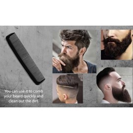 LUXXII (6 Pack) 5 Pocket Hair Comb Beard & Mustache Combs for Men\'s Hair Beard Mustache and Sideburns