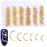 Brccee AC Nails Art Accessories - 1 Pack Mixed 3D DIY Hollow Metal Frame Nail Decorations Gold Rivet Manicure Accessories DIY Shell Slider Nail Studs