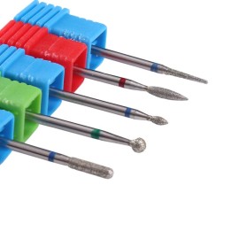 MZCMSL Russian Manicure Drill Bits, Cylinder/Ball/Flame/Needle Cuticle Bit,3/32 Shank Diamond Nail Drill Bit,5pcs MZCMSL Russian Manicure Drill Bits, Cylinder/Ball/Flame/Needle Cuticle Bit,3/32 Shank Diamond Nail Drill Bit,5pcs