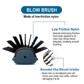 Vess Professional Hair Blow Brush Pro-2000 Ceramic 9 rows Wide Type-English Instruction Manual-Made in Japan