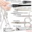3 Swords Germany - brand quality 10 piece manicure pedicure grooming kit set for professional finger & toe nail care scissors clipper fashion leather case in gift box, Made by 3 Swords (6226)