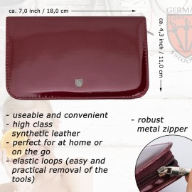 3 Swords Germany - brand quality 10 piece manicure pedicure grooming kit set for professional finger & toe nail care scissors clipper fashion leather case in gift box, Made by 3 Swords (6226)