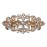 Faship Gorgeous Clear Crystal Floral Hair Barrette Clip