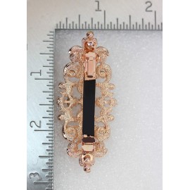 Faship Gorgeous Clear Crystal Floral Hair Barrette Clip Faship Gorgeous Clear Crystal Floral Hair Barrette Clip