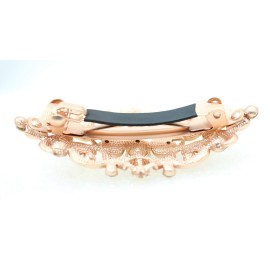 Faship Gorgeous Clear Crystal Floral Hair Barrette Clip Faship Gorgeous Clear Crystal Floral Hair Barrette Clip