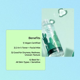 YADAH Cactus Toner (7.1fl oz) - Cruetly Free Prickly Pear. Hypoallergenic Moisturizing Skin Care.