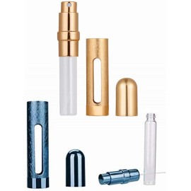 Tvoip 12ML 6 Colors Portable Mini Travel Perfume Bottle Atomizer Refillable Empty Spray Bottle for Women & Men Spray Scent Aftershave