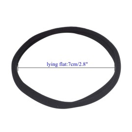 inSowni 50 Pack Super Soft Stretchy DIY Solid Nylon Headbands Baby Hair Bands One Size Fits All (Black)