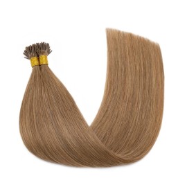 Rich Choices I Tip Hair Extensions Human Hair,100 Strands 0.5g/Strands,100% Real Remy Human Hair Extension Pre Bonded Keratin Stick In Hair Extensions Hair Piece For Women 22 Inch 12 Golden Brown