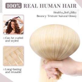 Rich Choices I Tip Hair Extensions Human Hair,100 Strands 0.5g/Strands,100% Real Remy Human Hair Extension Pre Bonded Keratin Stick In 22 Inch 18P613 Ash Blonde Highlight Bleach Blonde Rich Choices I Tip Hair Extensions Human Hair,100 Strands 0.5g/Strands,100% Real Remy Human Hair Extension Pre Bonded Keratin Stick In 22 Inch 18P613 Ash Blonde Highlight Bleach Blonde
