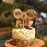 DleDan 3 Pcs Mr&Mrs Toppers Natural Wood Cake Decoration Chic Rustic Wedding Mr Mrs Letter Topo for Couple Sweetheart Party Anniversary Birthday