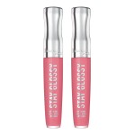 Rimmel Stay Glossy 6HR Lip Gloss, Claridge\'s Ruby, 0.18 Fl Oz (Pack of 2)