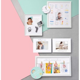 C.R. Gibson \'\'Your Little Hands Stole My Heart and Your Little Feet Ran Away with It\'\' Foot Print and Hand Print Baby Photo Frame, 8.75\'\' x 10.8\'\'