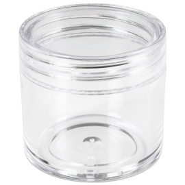 Beauticom 12 Pieces 1 oz. USA Acrylic Round Clear Jars with Flat Top Lids for Creams, Lotion, Make Up, Cosmetics, Samples, Herbs, Ointment (12 Pieces Jars + Lids, CLEAR) Beauticom 12 Pieces 1 oz. USA Acrylic Round Clear Jars with Flat Top Lids for Creams, Lotion, Make Up, Cosmetics, Samples, Herbs, Ointment (12 Pieces Jars + Lids, CLEAR)