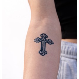 Thug Ink Temporary Tattoos - Volume II - 6-Piece Set | Dagger, Ice Cream Cone, Crown & More | Water-Transfer Face Tattoos - Fun Fake Ink for Parties, Costumes & Vibes