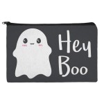 Hey Boo Cute Kawaii Ghost Makeup Cosmetic Bag Organizer Pouch