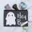 Hey Boo Cute Kawaii Ghost Makeup Cosmetic Bag Organizer Pouch