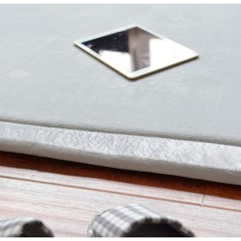 Loartee Nursery Crawling Rug and Play Mat - Velvet Coral (5.0\'x 6\'8, Gray) for Toddler Exercise