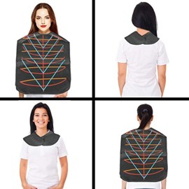 Professional Hair Capes for Dyeing & Haircutting - & Oilproof Salon Barber Cape - Anti-static (Black)