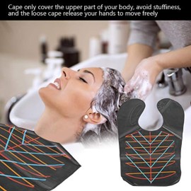 Professional Hair Capes for Dyeing & Haircutting - & Oilproof Salon Barber Cape - Anti-static (Black)