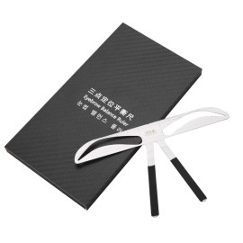 Salmue Eyebrow Ruler, 8 Types Eyebrow Stencil Positioning Tattoo Eyebrow Ruler Makeup Tool Balance Extension Ruler Shape Stencil for DIY or professional Permanent Makeup Gold Ratio Eyebrow Makeup(7)