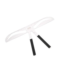 Salmue Eyebrow Ruler, 8 Types Eyebrow Stencil Positioning Tattoo Eyebrow Ruler Makeup Tool Balance Extension Ruler Shape Stencil for DIY or professional Permanent Makeup Gold Ratio Eyebrow Makeup(7)