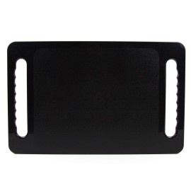 Large Hand Mirror with Double Handle - Rectangular Hand Held Mirror with Handle - Hair Salon Equipment Hairstylist and Barber Accessories (Black)