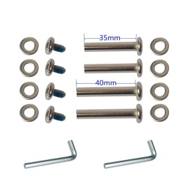 Ricrrover Luggage Suitcase Wheels Kit 84x24mm/3.3x0.94 w/ 6mm ABEC 608zz Inline Outdoor Skate Replacement Wheels, Set of (2) (OD:84 W:24 ID:6 Axles:35&40mm)