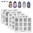 KADS 5Pcs/Set Nail Template Nail Art Template Decoration Tool Flower Image Plate