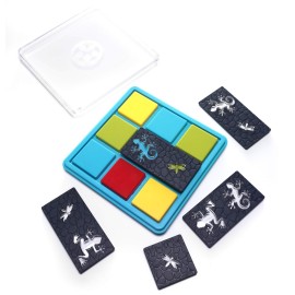 SmartGames Color Catch Travel Game for Kids and Adults, a color-changing, STEM Focused Cognitive Skill-Building Brain Game - Brain Teaser for Ages 7 & Up, 60 Challenges.