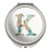 GRAPHICS & MORE Letter K Floral Monogram Initial Compact Travel Purse Handbag Makeup Mirror