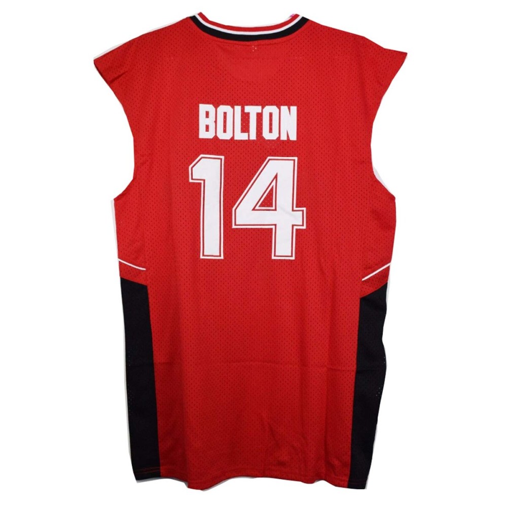 AIFFEE 14 Bolton Wildcats Red Color Basketball Jersey S-XXL 90S Hip Hop Clothing for Party, Stitched Letters and Numbers (M)