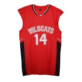 AIFFEE 14 Bolton Wildcats Red Color Basketball Jersey S-XXL 90S Hip Hop Clothing for Party, Stitched Letters and Numbers (M)