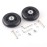 Ricrrover Luggage Suitcase Wheels Replacement Kit 75x24mm/2.95x0.94 w/ABEC 608zz Inline Outdoor Skate Replacement Wheels, Set of (2) Wheels (OD:75 W:24 ID:6 Axles:35&40mm)