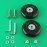 Ricrrover Luggage Suitcase Wheels Replacement Kit 75x24mm/2.95x0.94 w/ABEC 608zz Inline Outdoor Skate Replacement Wheels, Set of (2) Wheels (OD:75 W:24 ID:6 Axles:35&40mm)