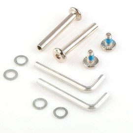 Ricrrover Luggage Suitcase Wheels Replacement Kit 75x24mm/2.95x0.94 w/ABEC 608zz Inline Outdoor Skate Replacement Wheels, Set of (2) Wheels (OD:75 W:24 ID:6 Axles:35&40mm)