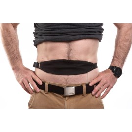 Tuck-Away PD Dialysis Belt (S BK 26-32) - Adjustable, Comfortable Peritoneal Dialysis Clothing for Discreet Tubing Concealment - Easy Access Waist Support - Durable Medical Accessory