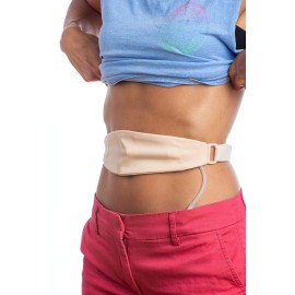 Stickman Original Tuck-Away PD Dialysis Belt (M BG 32-42) - Adjustable, Comfortable Peritoneal Dialysis Clothing for Discreet Tubing Concealment - Easy Access Catheter Support