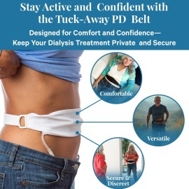 Stickman Original Tuck-Away PD Dialysis Belt (M BG 32-42) - Adjustable, Comfortable Peritoneal Dialysis Clothing for Discreet Tubing Concealment - Easy Access Catheter Support Stickman Original Tuck-Away PD Dialysis Belt (M BG 32-42) - Adjustable, Comfortable Peritoneal Dialysis Clothing for Discreet Tubing Concealment - Easy Access Catheter Support