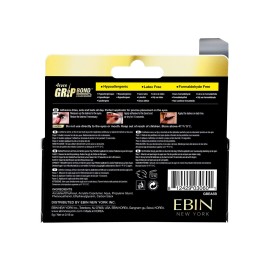 EBIN NEW YORK Grip Bond Eyelash Adhesive (Paddle Type, Black/Dries Dark, 0.18 oz) | Hypoallergenic Latex Free Formaldehyde Free Lasts All Day Ideal for Sensitive Skins EBIN NEW YORK Grip Bond Eyelash Adhesive (Paddle Type, Black/Dries Dark, 0.18 oz) | Hypoallergenic Latex Free Formaldehyde Free Lasts All Day Ideal for Sensitive Skins