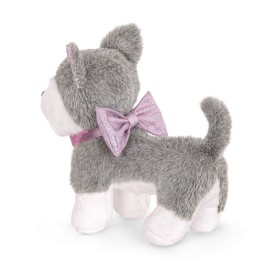 Glitter Girls- 14-Inch Doll Accessories - Alaska - Plush Toy Dog - Puppy Pet Accessory - Toys, Clothes, and Accessories for Girls 3 and up, Grey, White