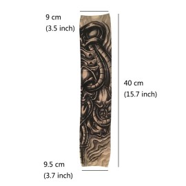 Jurxy 6 Pcs Temporary Tattoo Sleeves Fake Slip On Tattoo Arm Sleeves Kit Arm Sunscreen Stockings Accessories for Unisex Party Cool Men Women - Style L Jurxy 6 Pcs Temporary Tattoo Sleeves Fake Slip On Tattoo Arm Sleeves Kit Arm Sunscreen Stockings Accessories for Unisex Party Cool Men Women - Style L