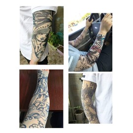 Jurxy 6 Pcs Temporary Tattoo Sleeves Fake Slip On Tattoo Arm Sleeves Kit Arm Sunscreen Stockings Accessories for Unisex Party Cool Men Women - Style L Jurxy 6 Pcs Temporary Tattoo Sleeves Fake Slip On Tattoo Arm Sleeves Kit Arm Sunscreen Stockings Accessories for Unisex Party Cool Men Women - Style L