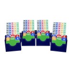 Set of 4 Blue Color Choice Bridge Playing Cards with Bridge Bidding Box and Bridge Playing Cards Together Play in Tournment